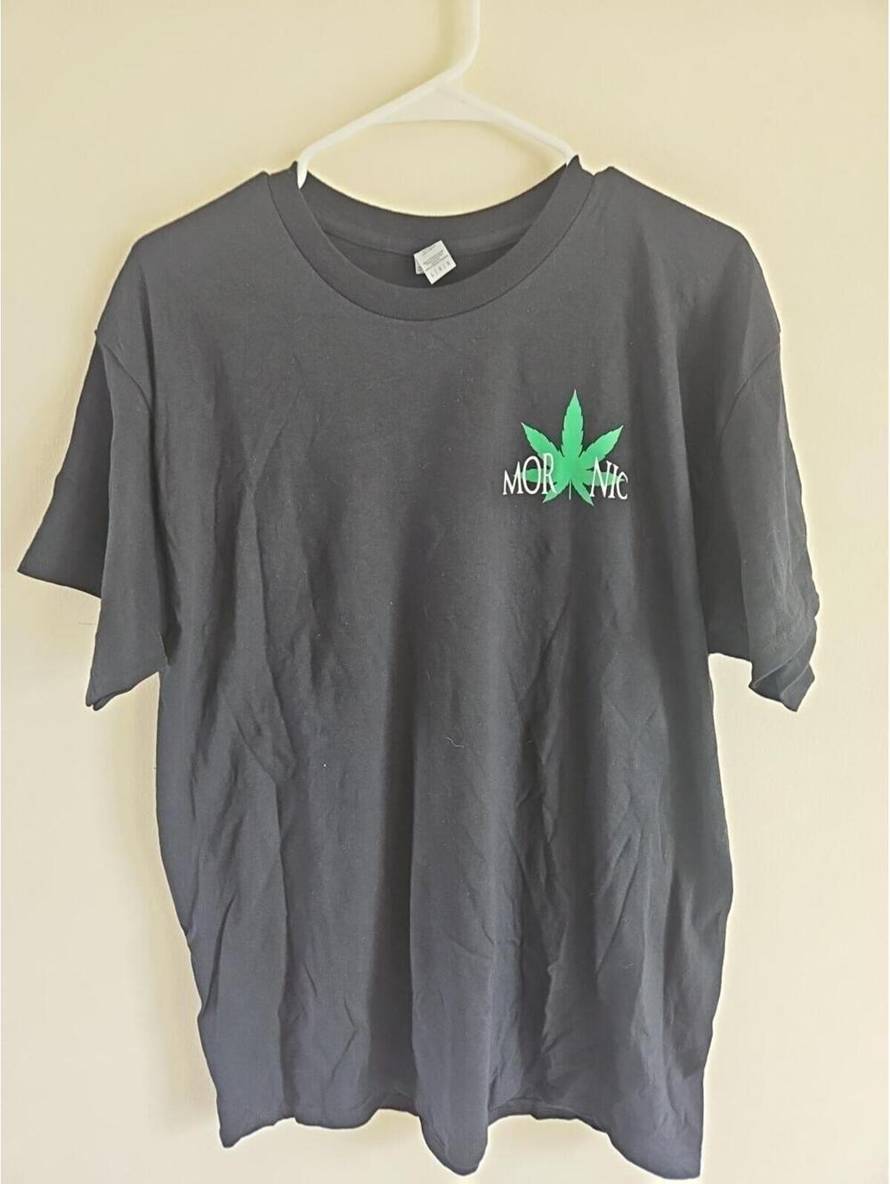 Moronic Canabis Culture Limited Edition Black Tee Size Large Marijuana